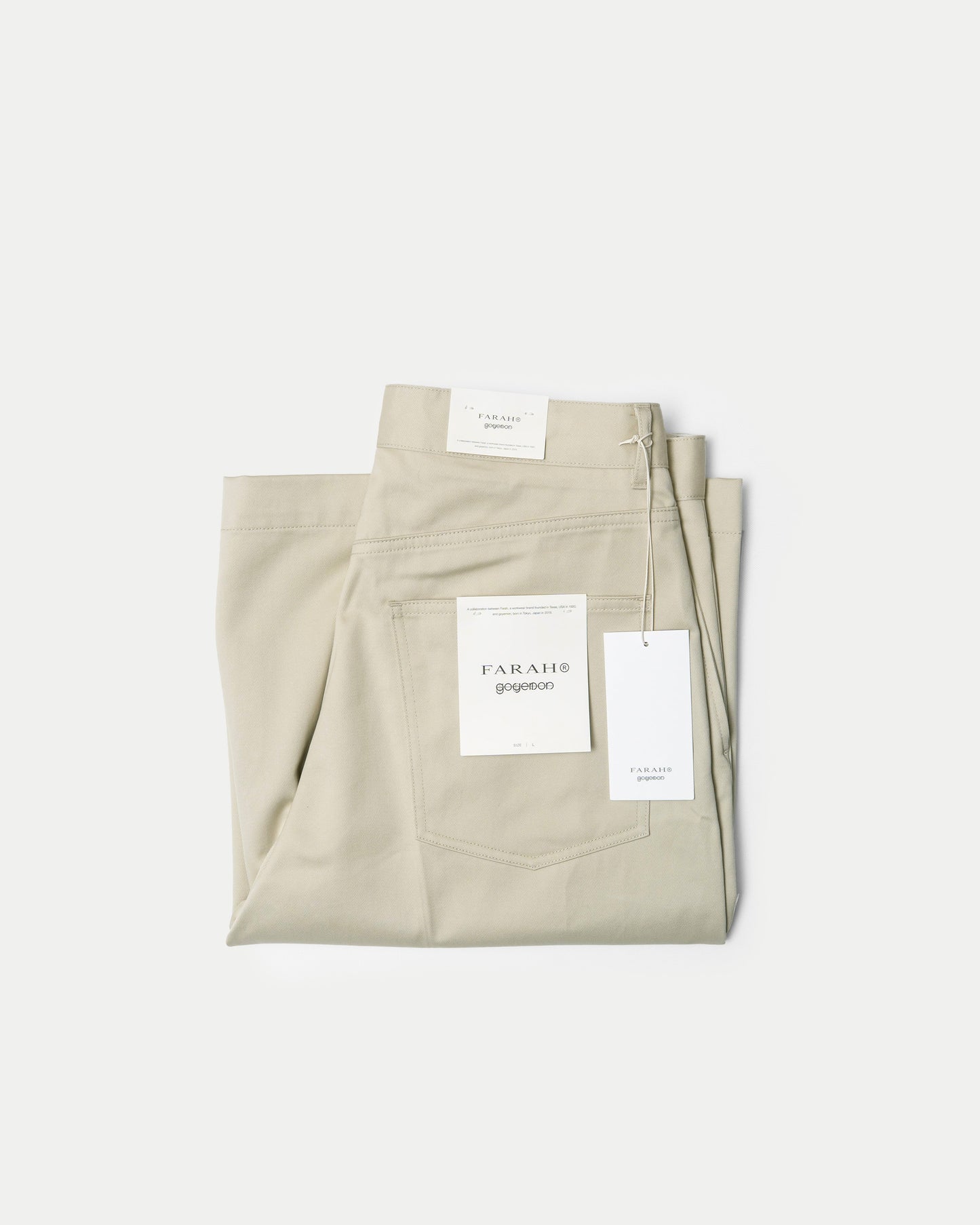 FARAH® × goyemon WORK SHORTS / LIGHT BEIGE [goyemon general gadget]
