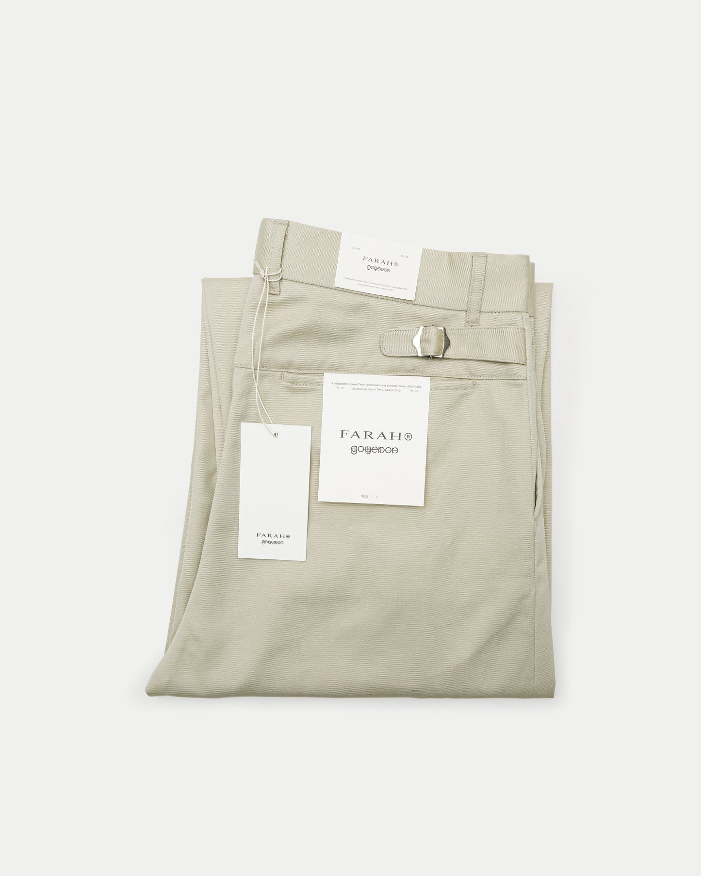 FARAH® × goyemon WORK SLACKS / LIGHT BEIGE [goyemon general gadget]