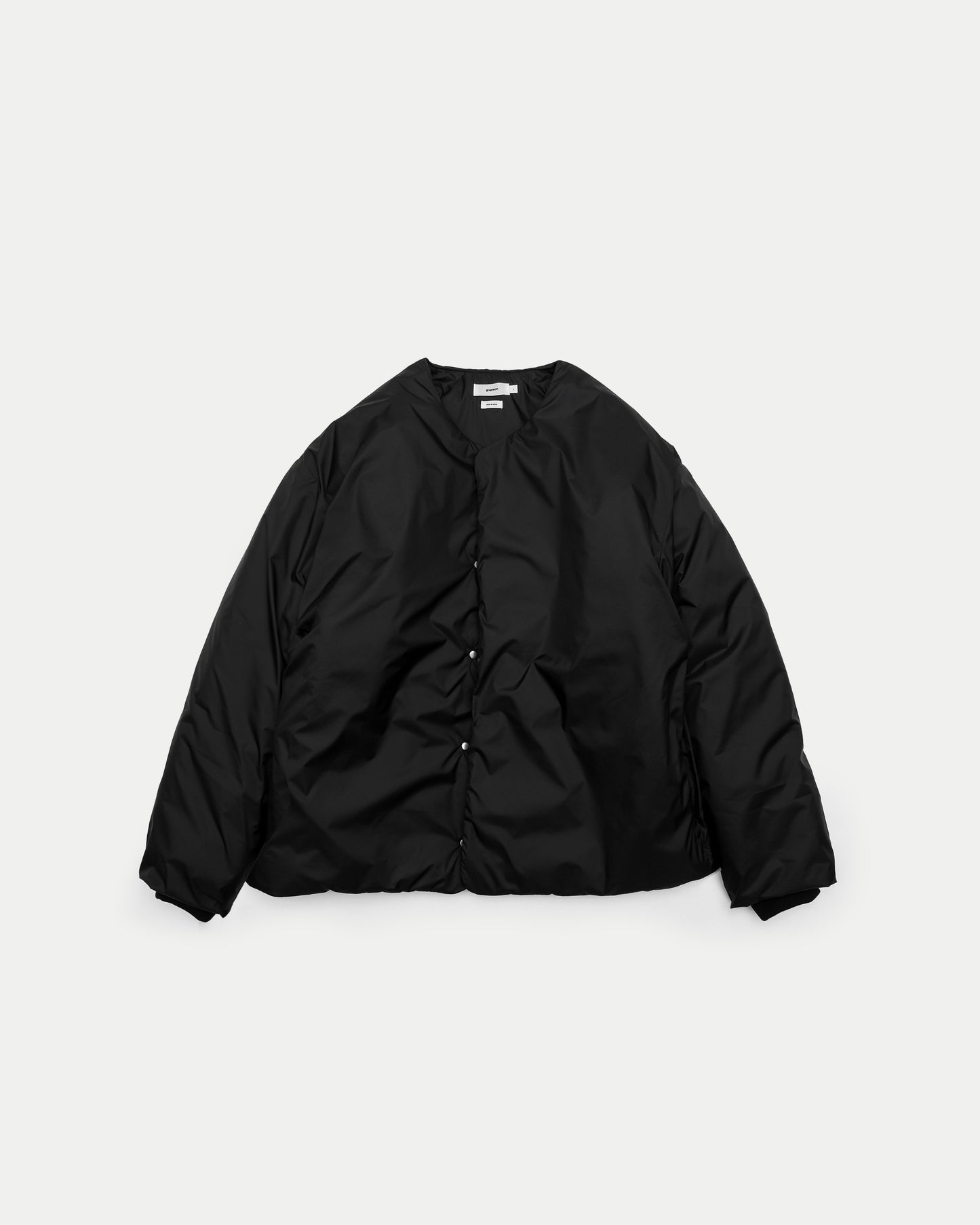 No Collar Padded Jacket / BLACK［goyemon general gadget］