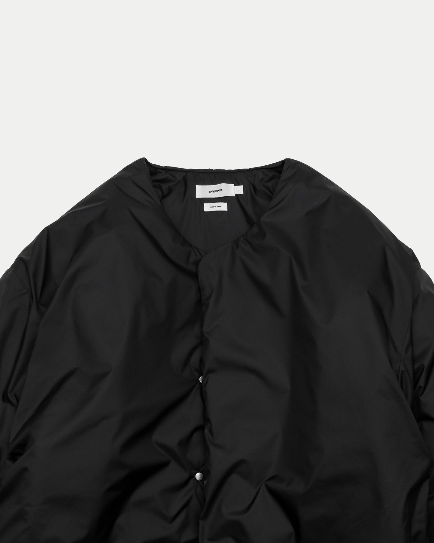 No Collar Padded Jacket / BLACK［goyemon general gadget］