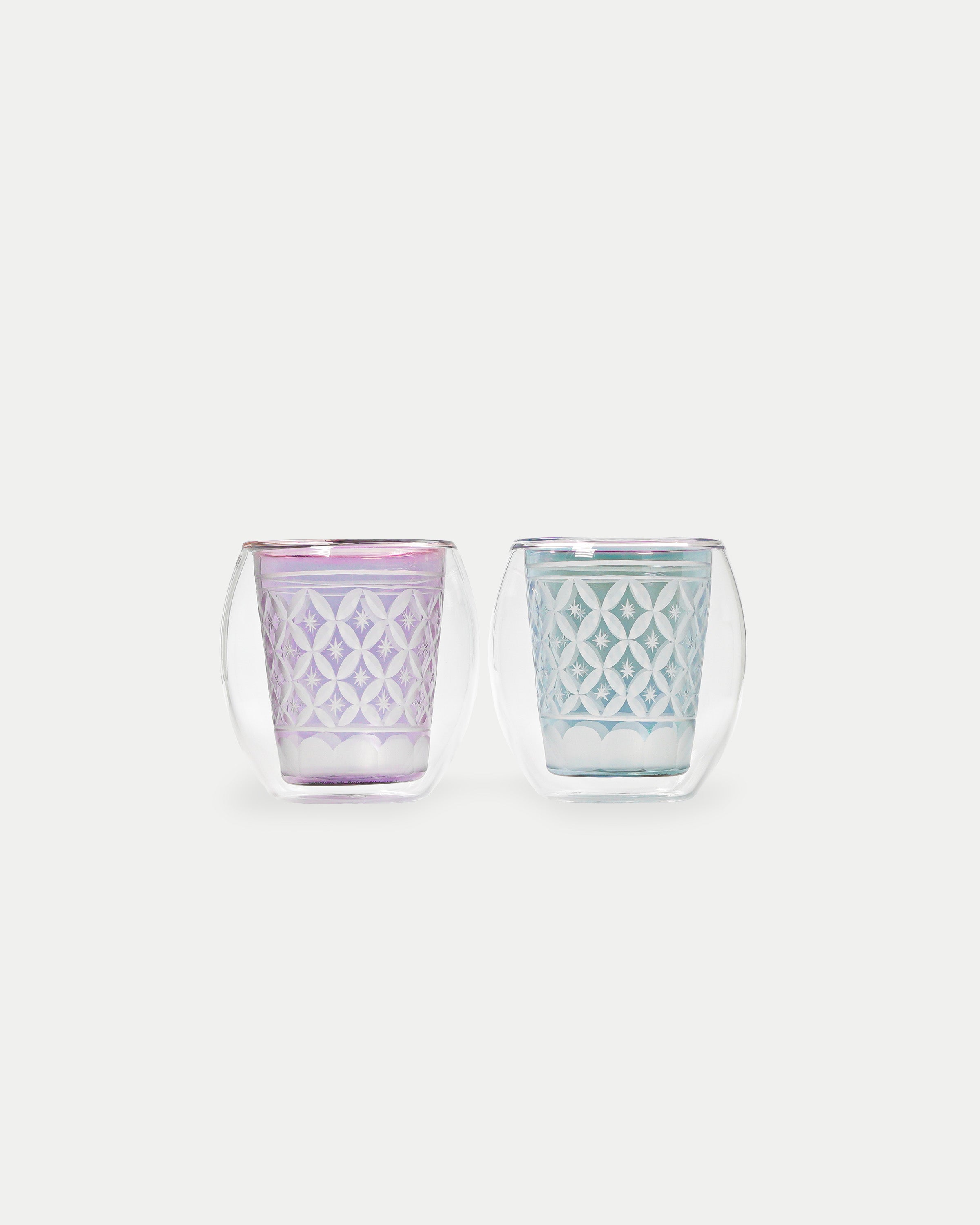 KIRIKO × DOUBLE WALL GLASS “ Fuwan ” / BENIFUJI・ROKUSHOU – goyemon