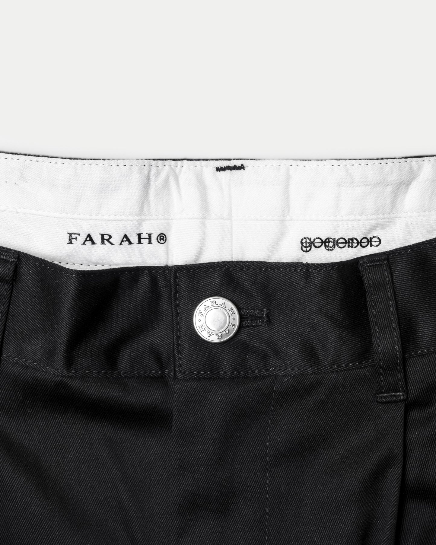 FARAH® × goyemon WORK SHORTS / BLACK × WHITE [goyemon general gadget]