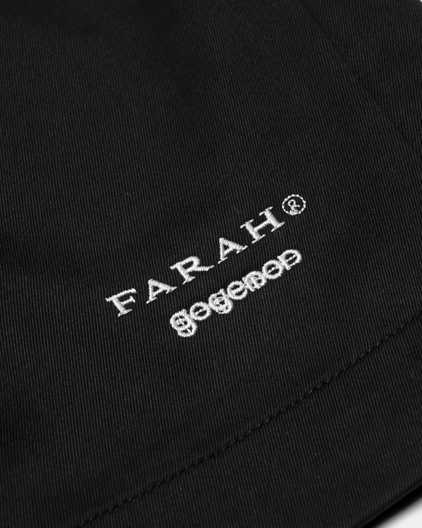 FARAH® × goyemon WORK SHORTS / BLACK × WHITE [goyemon general gadget]