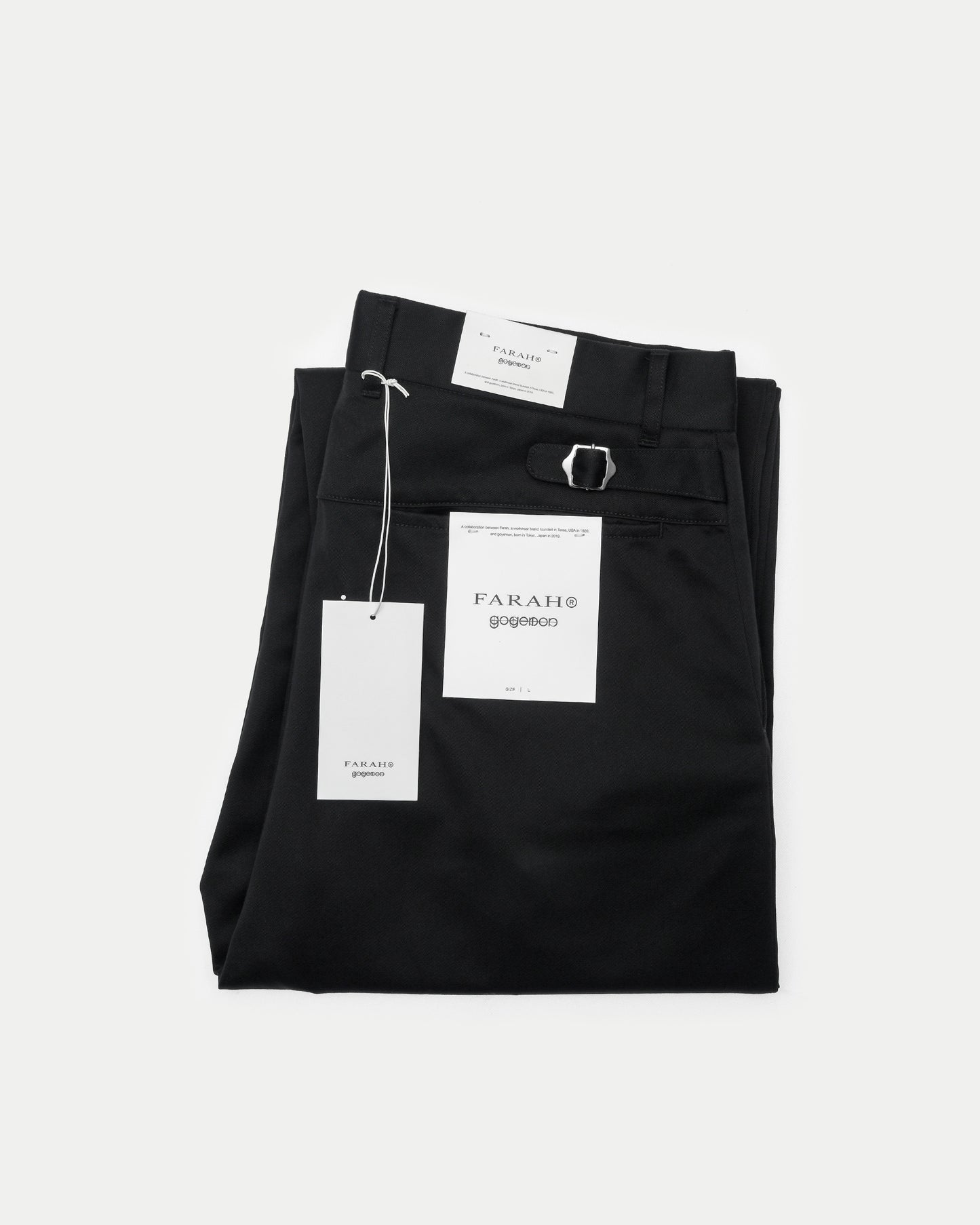 FARAH® × goyemon WORK SLACKS / BLACK [goyemon general gadget]