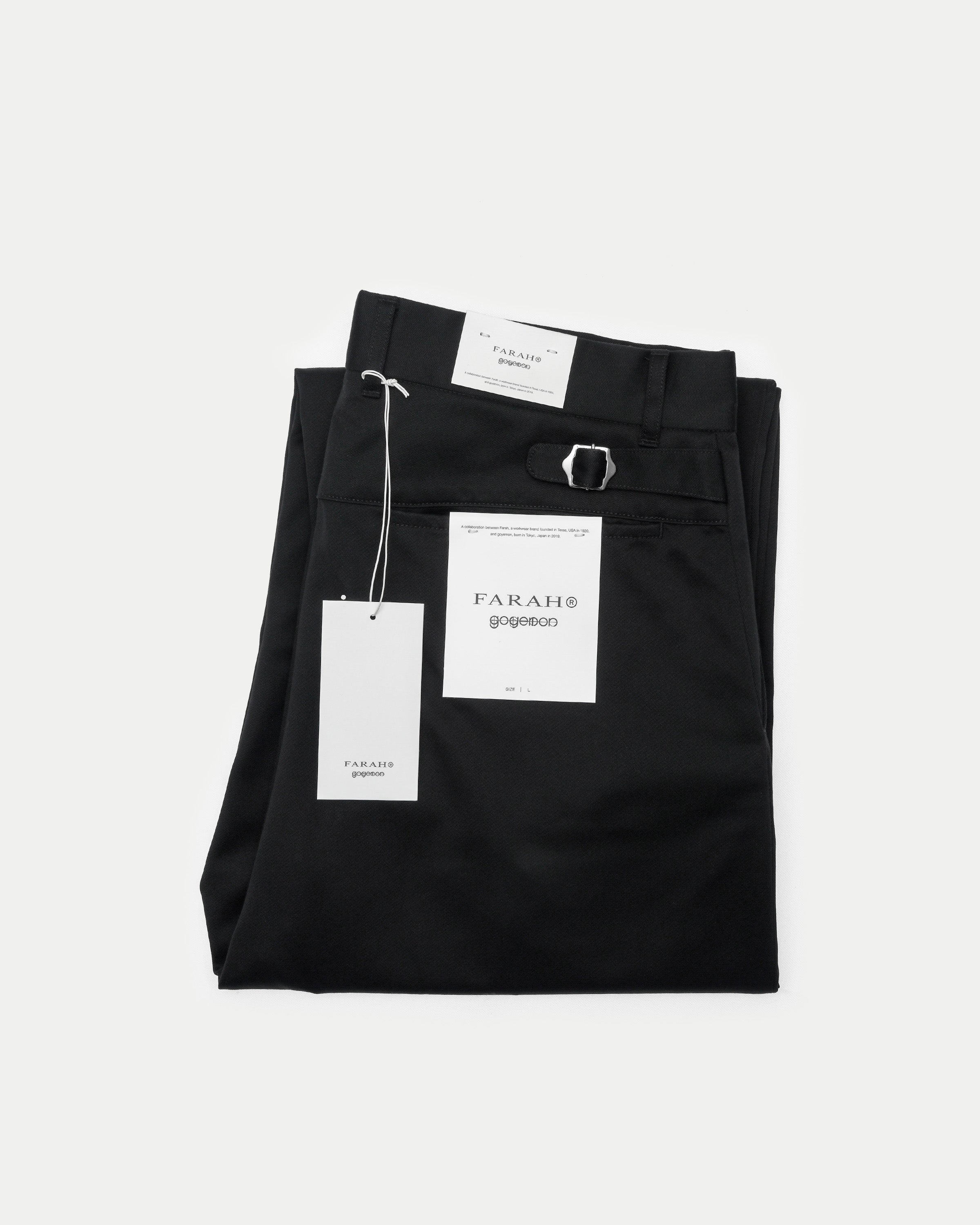 FARAH® × goyemon WORK SLACKS / BLACK × BLACK [goyemon general gadget]