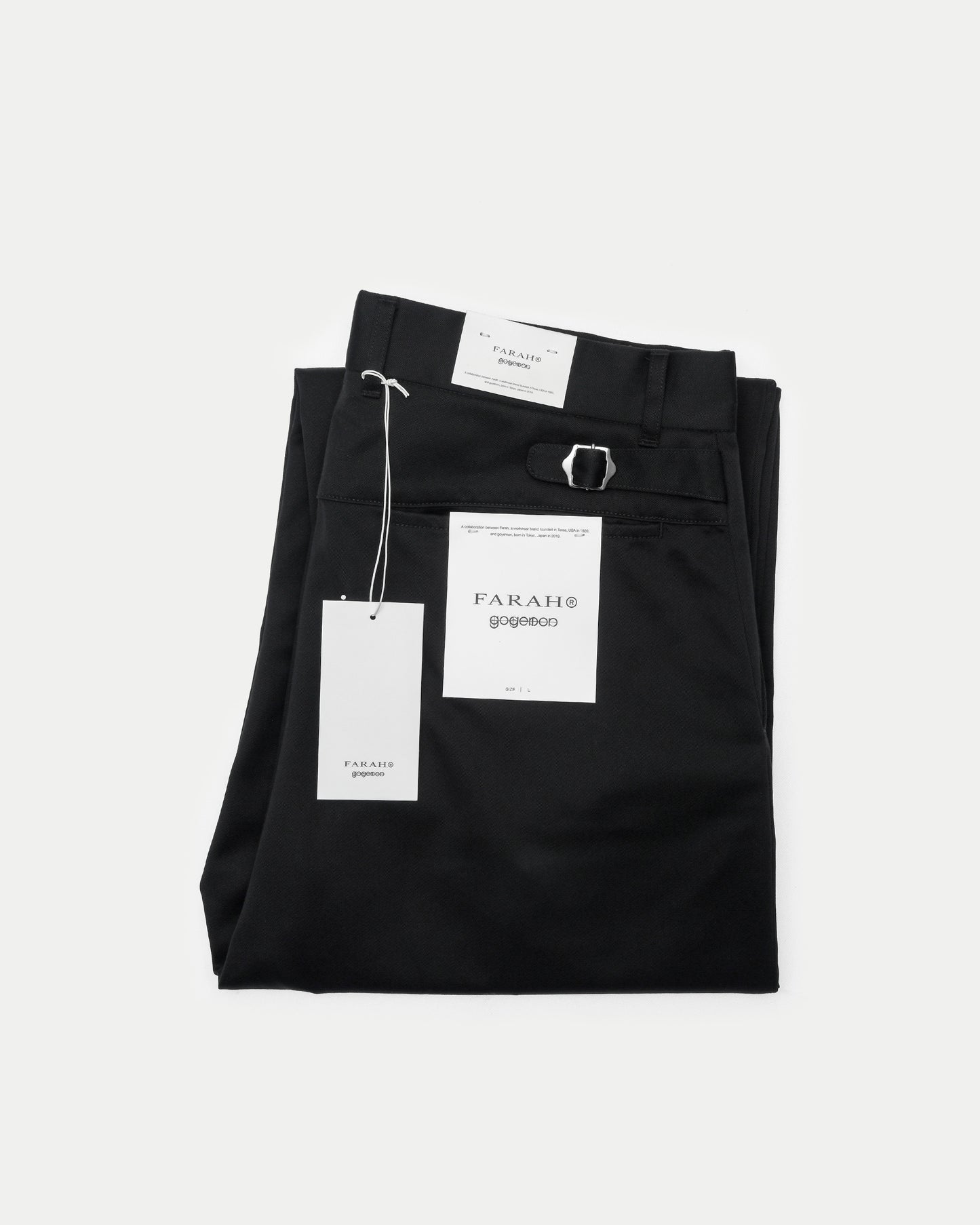 FARAH® × goyemon WORK SLACKS / BLACK × BLACK [goyemon general gadget]