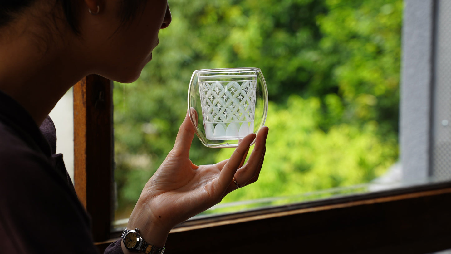 KIRIKO × DOUBLE WALL GLASS “ Fuwan ” / HAKUKA・HAKUKA