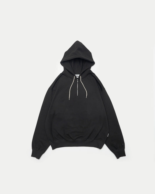 Half Zip Pullover Hoodie / CHARCOAL［goyemon general gadget］