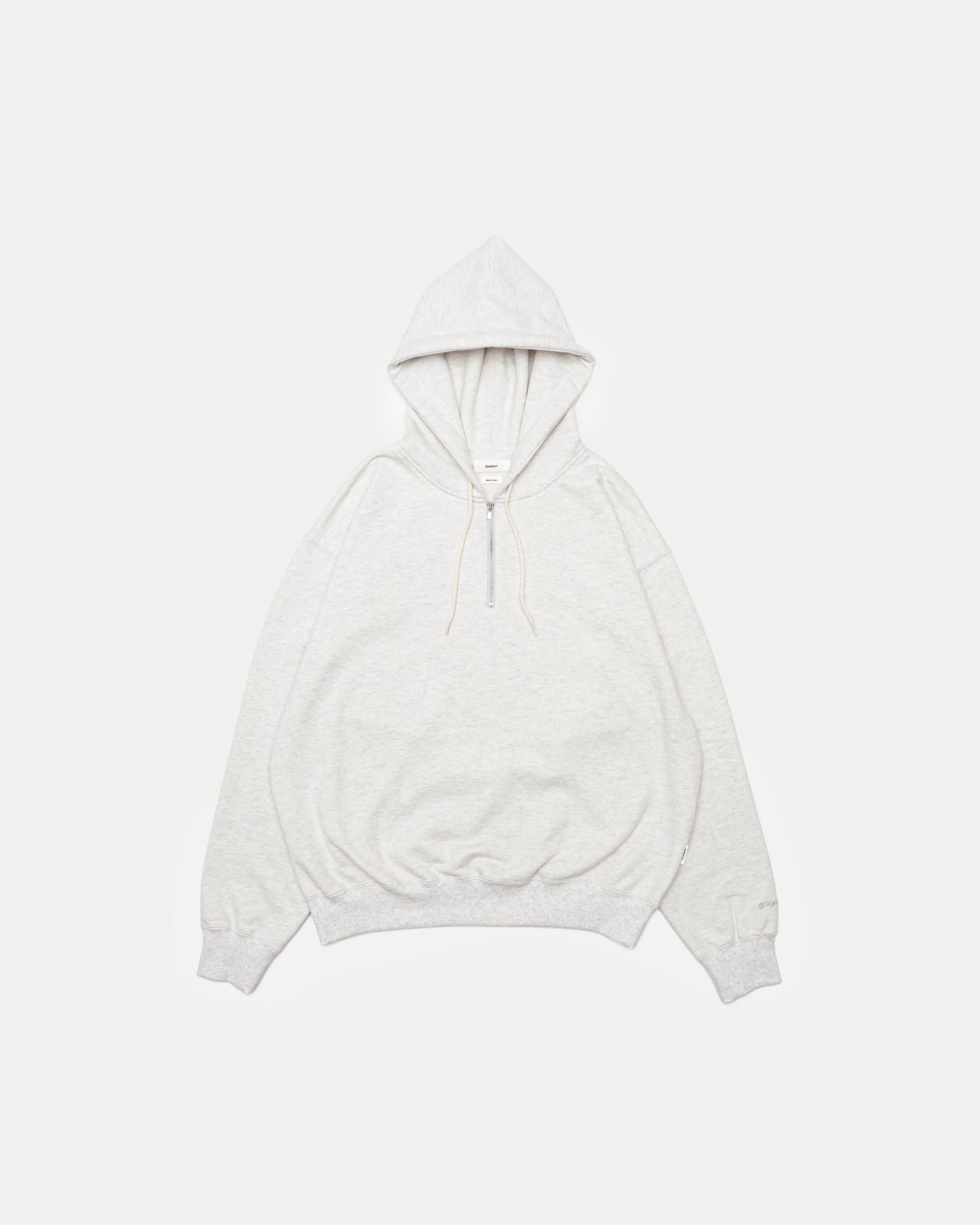 Half Zip Pullover Hoodie / WHITE［goyemon general gadget］
