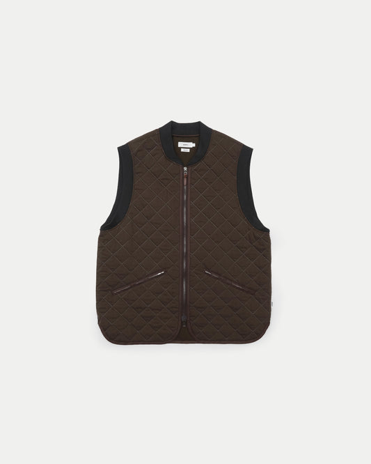 Classic Quilting Vest / BROWN［goyemon general gadget］