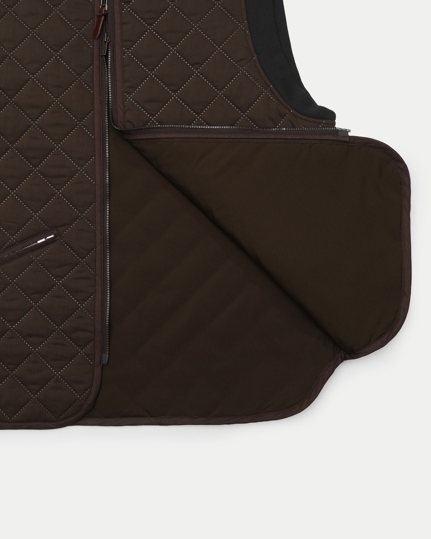 Classic Quilting Vest / BROWN［goyemon general gadget］