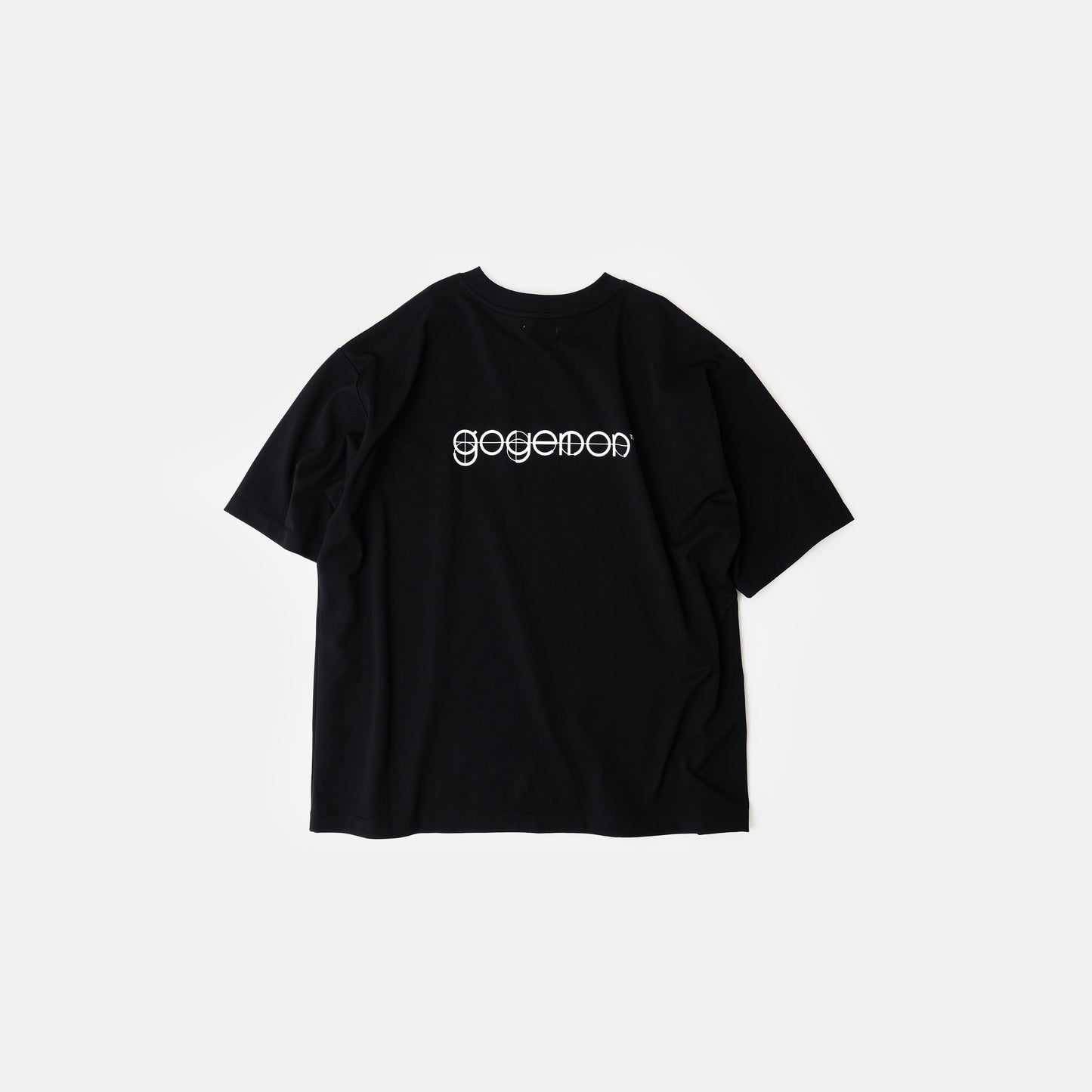 Half Sleeve Back Logo T-Shirt / BLACK［goyemon general gadget］