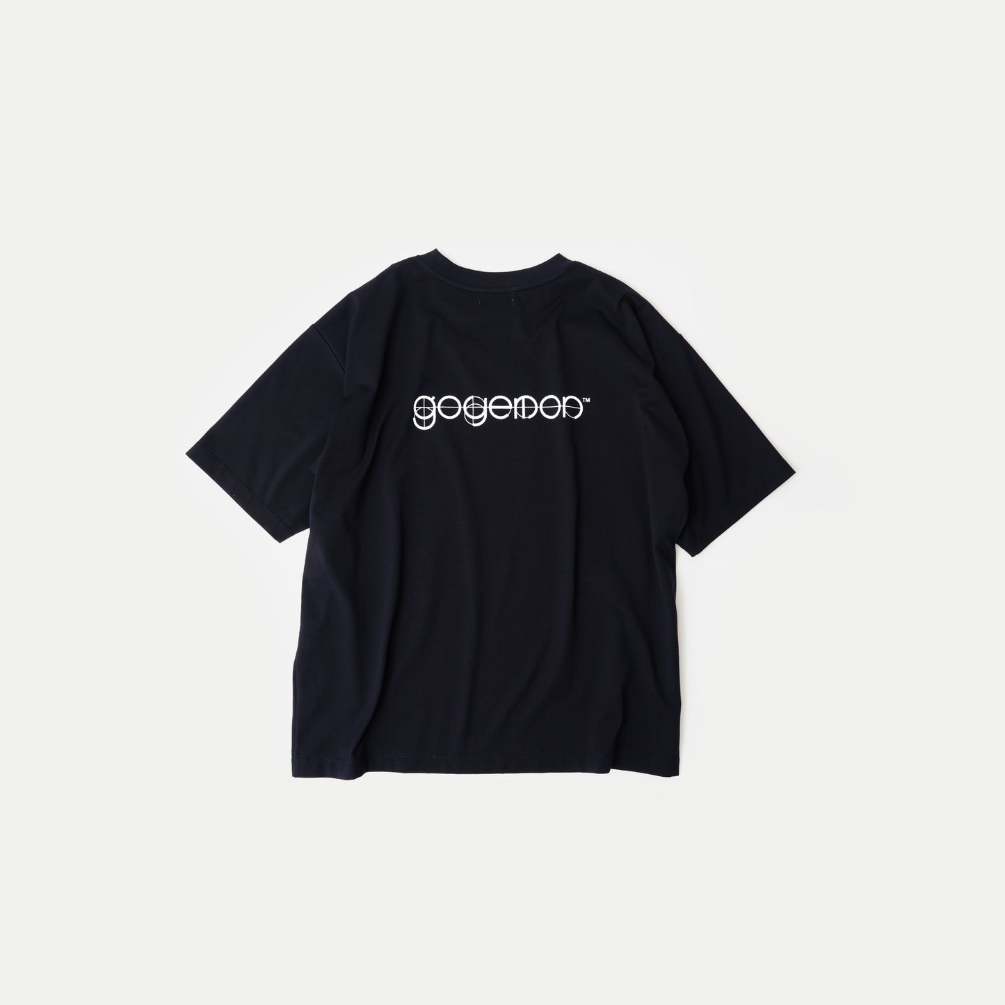 Half Sleeve Back Logo T-Shirt / NAVY［goyemon general gadget］