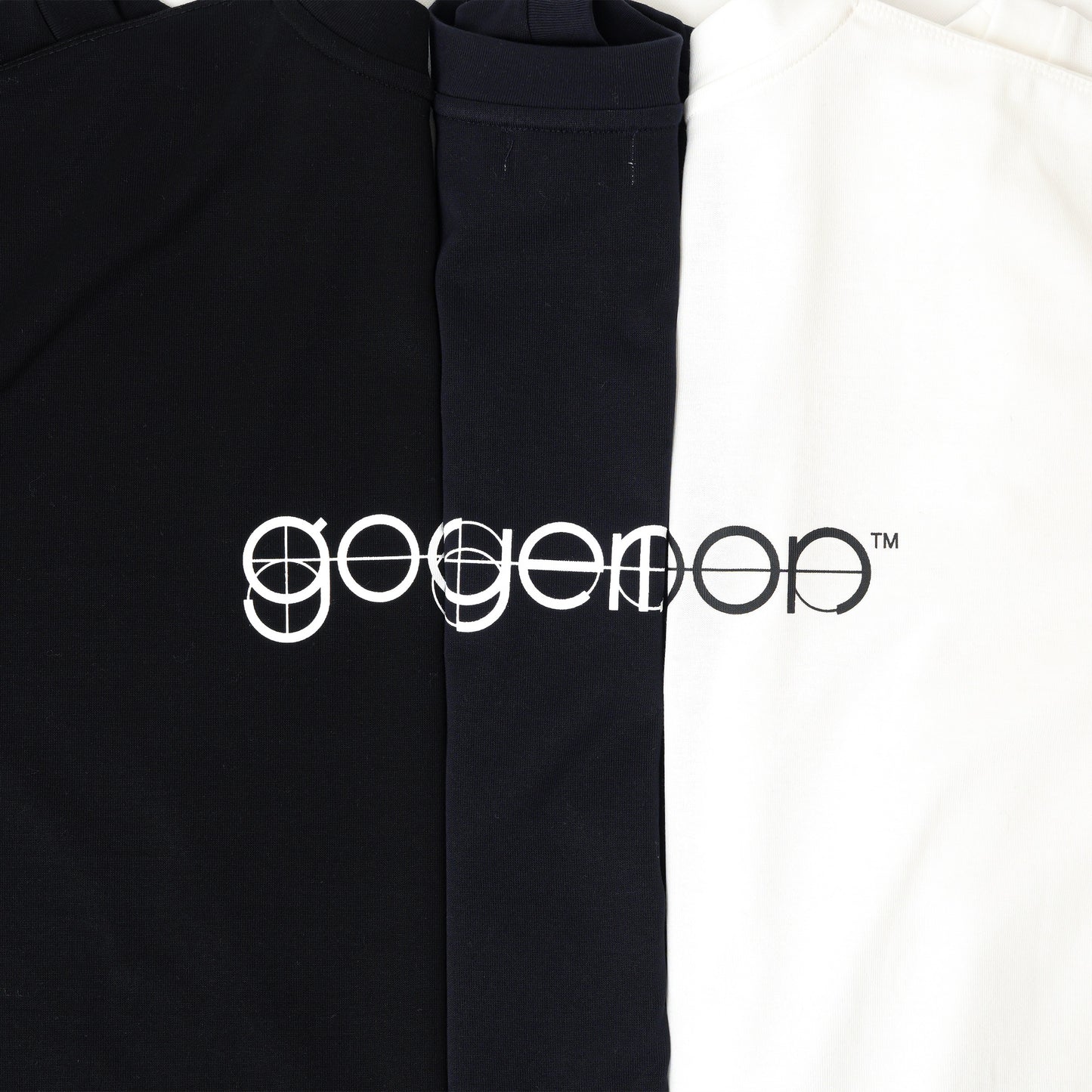 Half Sleeve Back Logo T-Shirt / BLACK［goyemon general gadget］