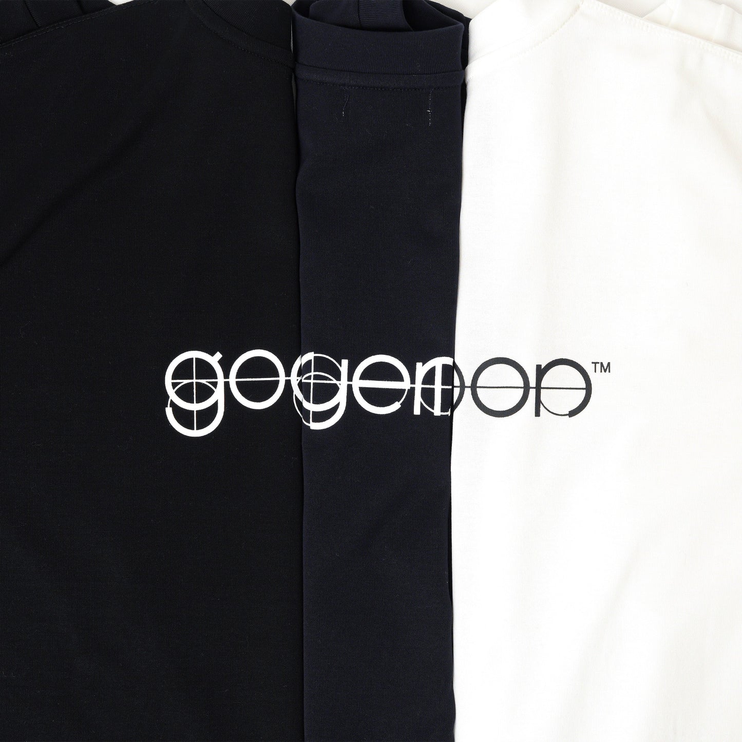 Half Sleeve Back Logo T-Shirt / NAVY［goyemon general gadget］