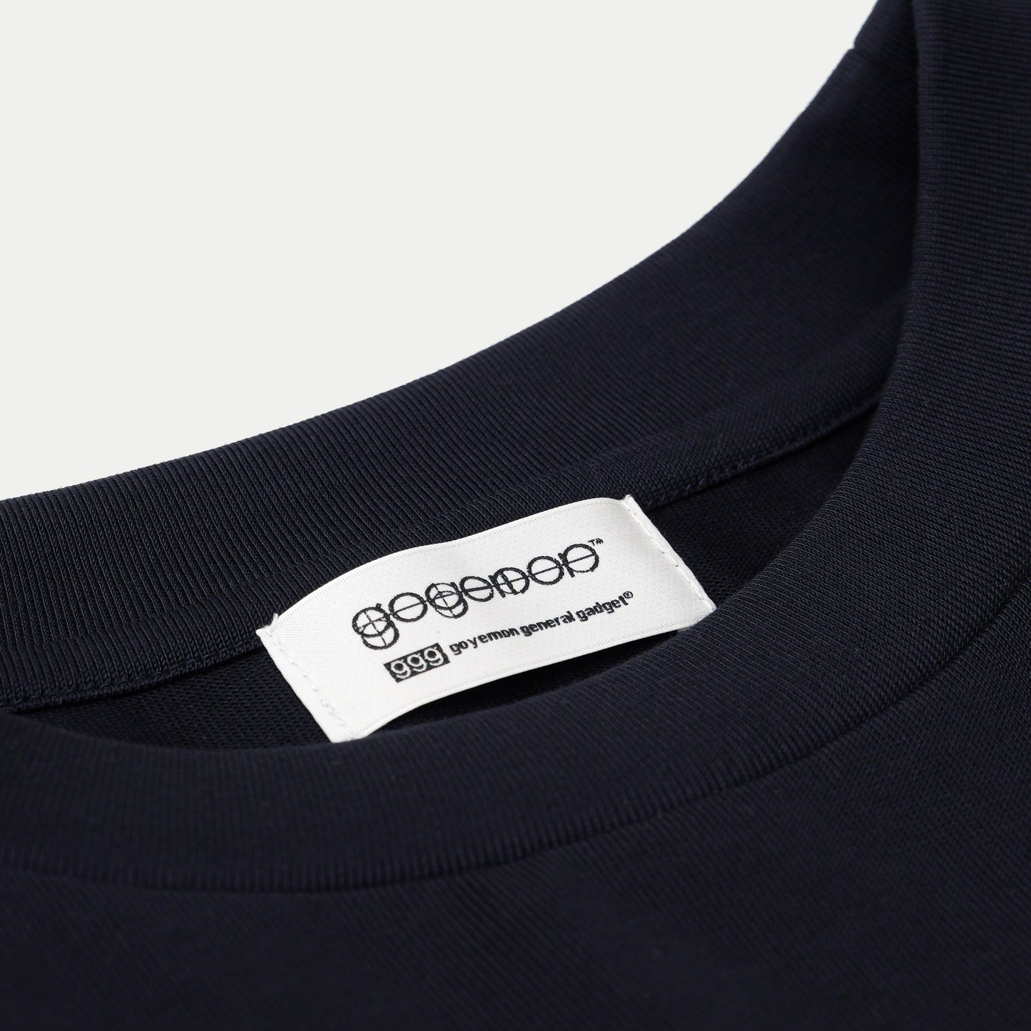 Half Sleeve Back Logo T-Shirt / NAVY［goyemon general gadget］