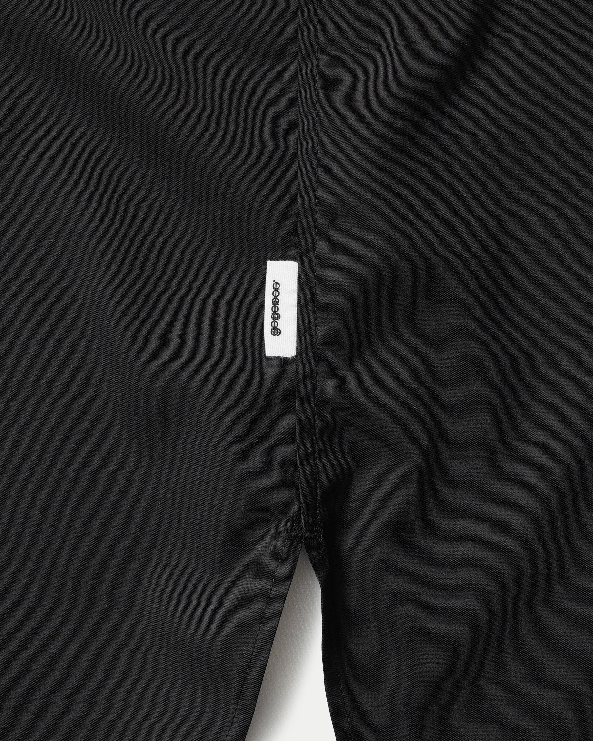 Rib Regular Collar Shirts / BLACK［goyemon general gadget］