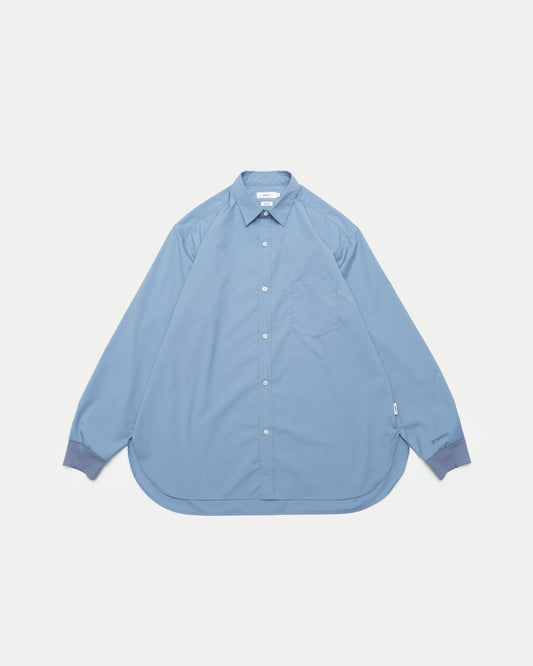 Rib Regular Collar Shirts / BLUE［goyemon general gadget］