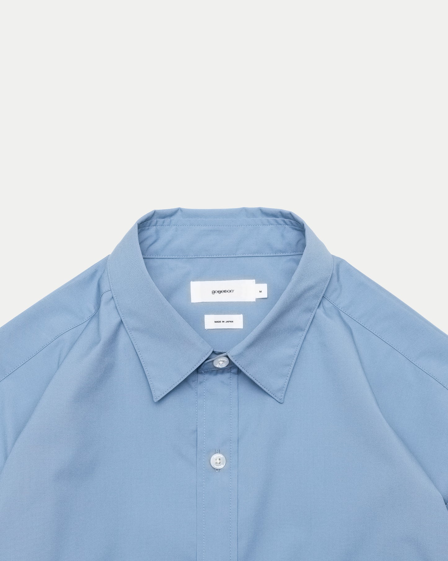 Rib Regular Collar Shirts / BLUE［goyemon general gadget］