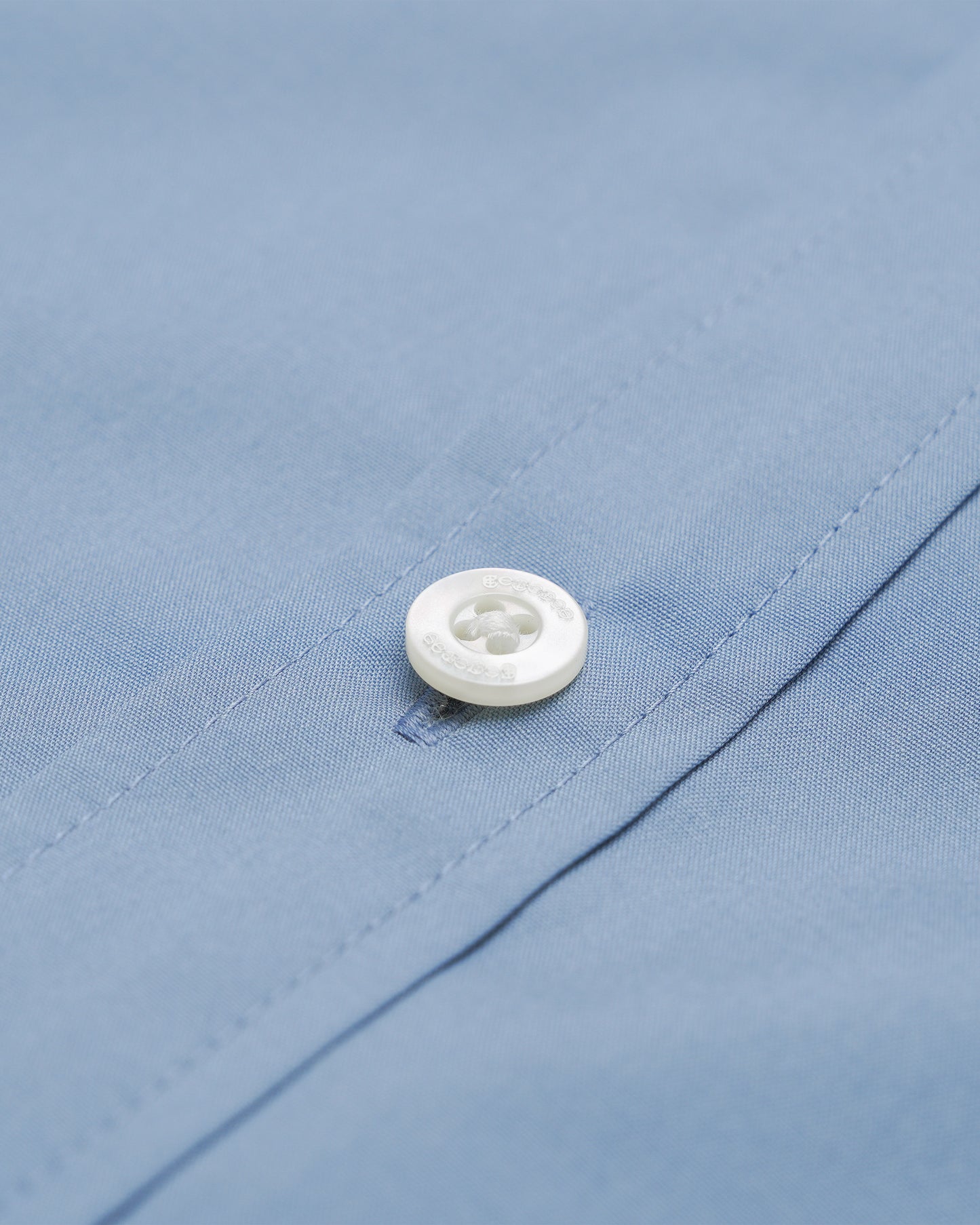 Rib Regular Collar Shirts / BLUE［goyemon general gadget］