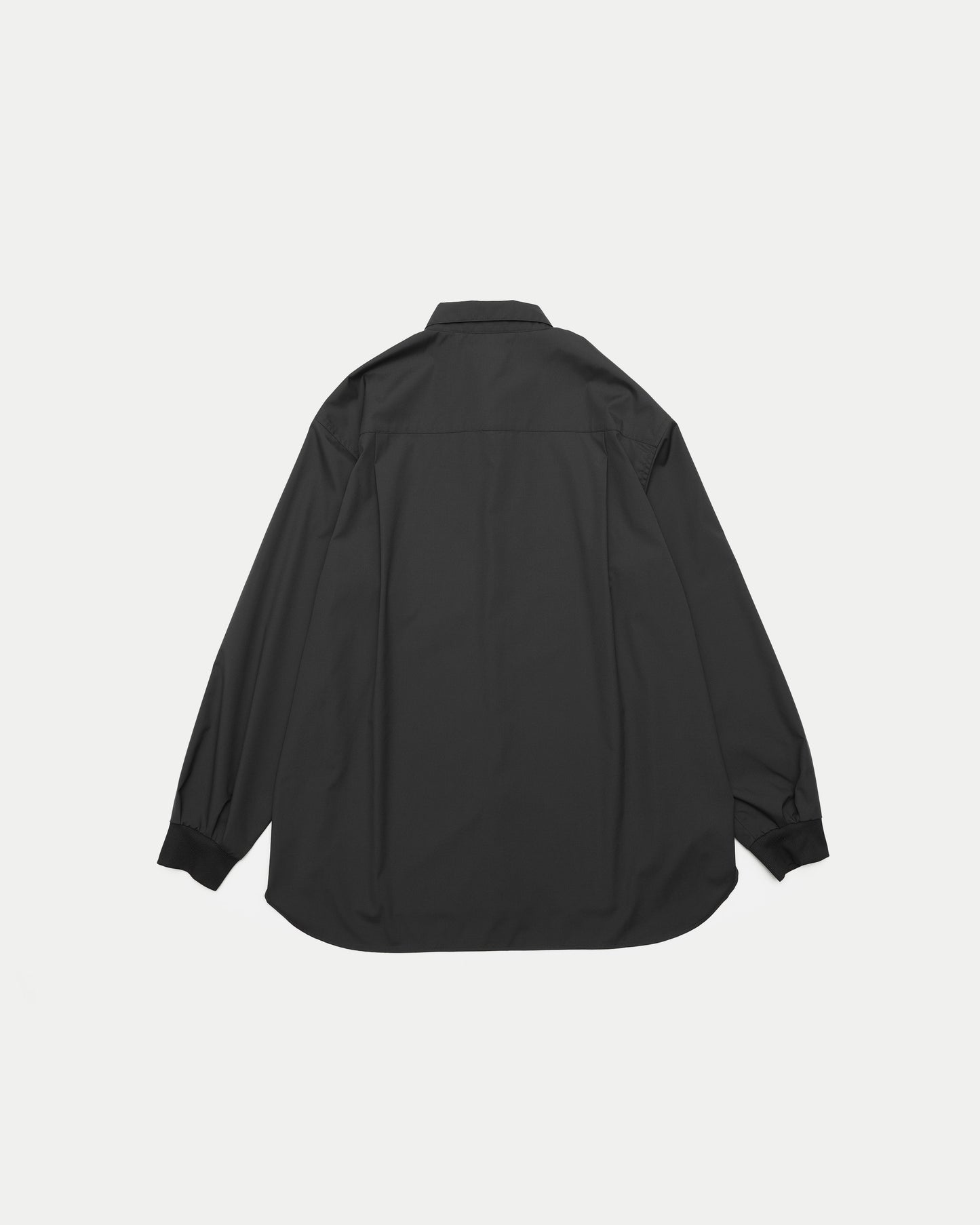 Rib Regular Collar Shirts / CHARCOAL［goyemon general gadget］