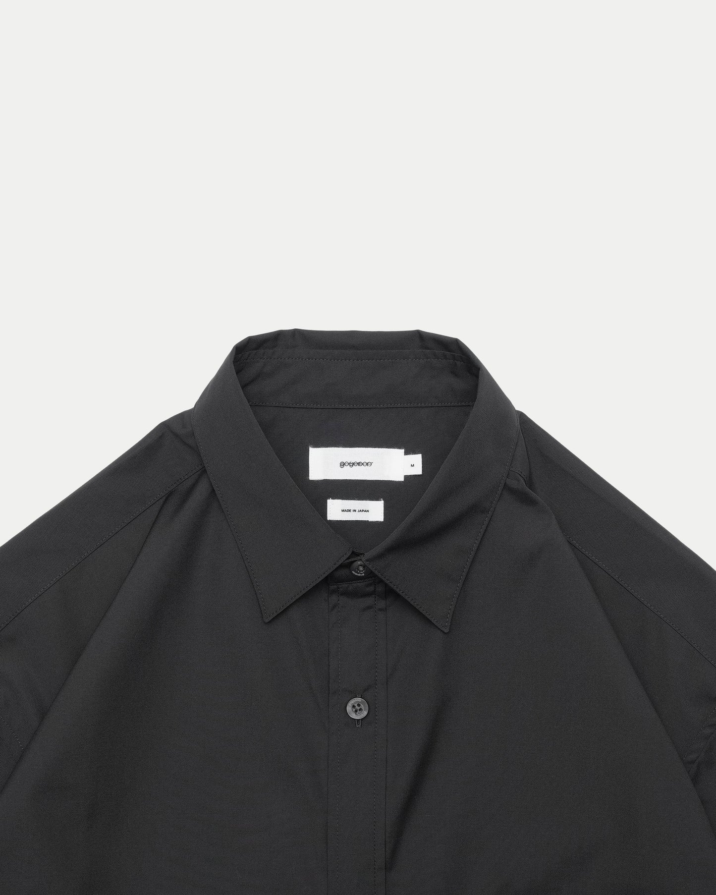 Rib Regular Collar Shirts / CHARCOAL［goyemon general gadget］