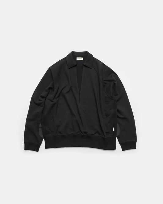 Skipper Wrist Patch Sweatshirt / BLACK［goyemon general gadget］