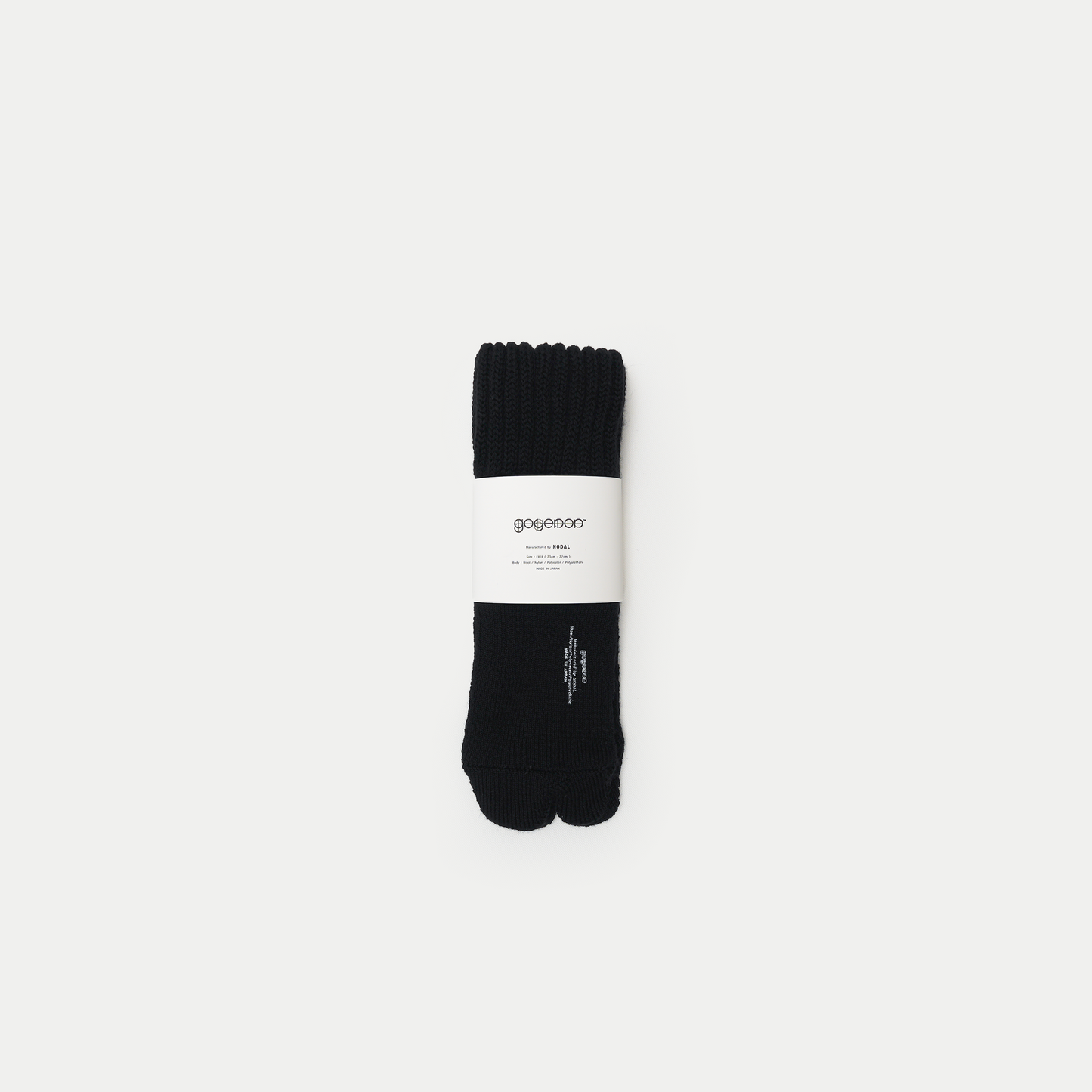 Merino Ankle Tabi Socks / BLACK